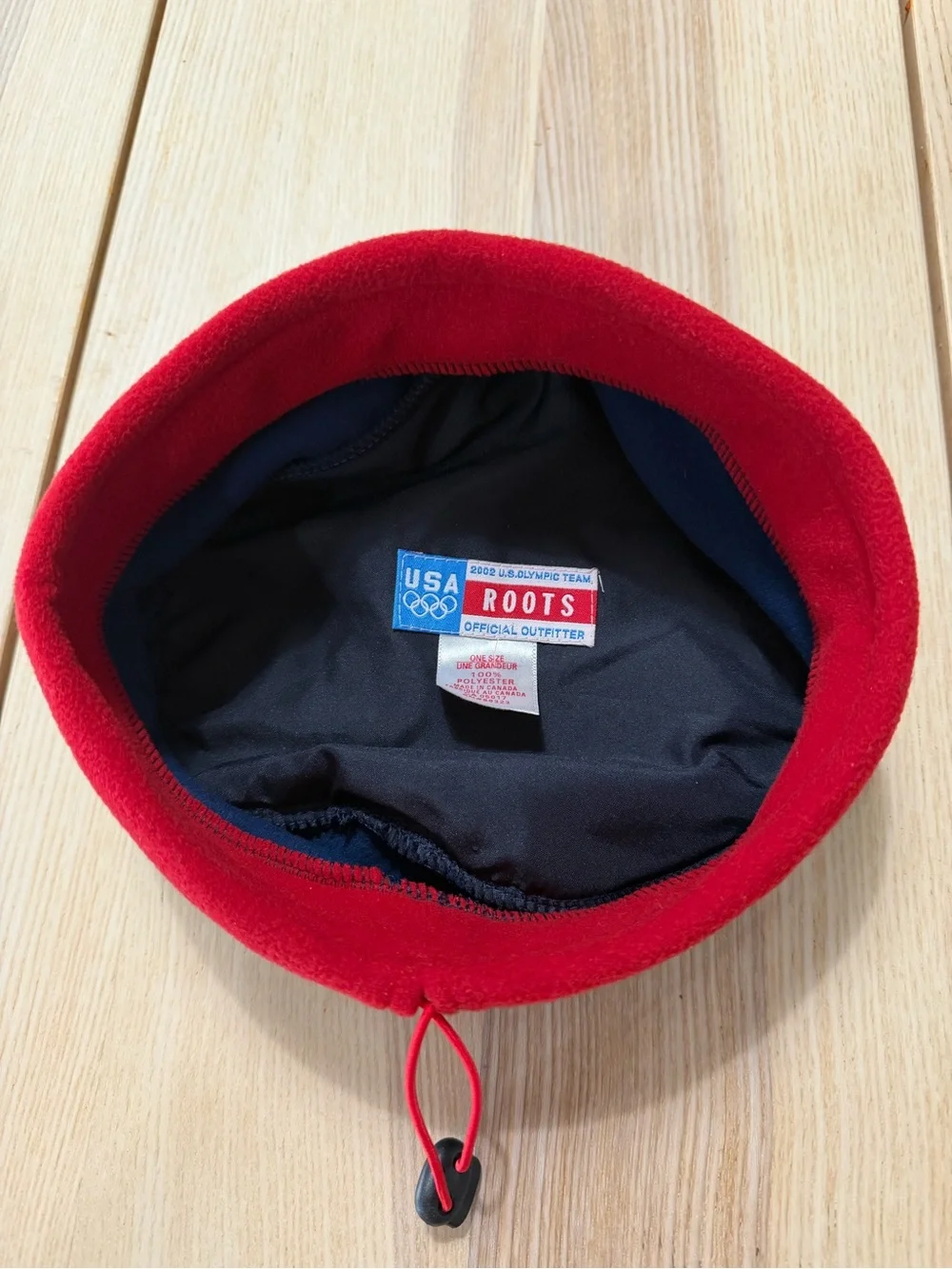 Vintage 2002 Olympics Salt Lake City Fleece Beret Cap